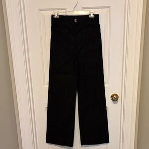 Maeve Black Wide-Leg Pants